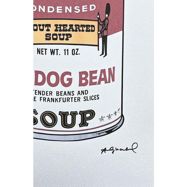 After Andy Warhol, Campbell's Soup - Hot Dog Bean, 1980s, Lithograph For Sale - Image 4 of 7