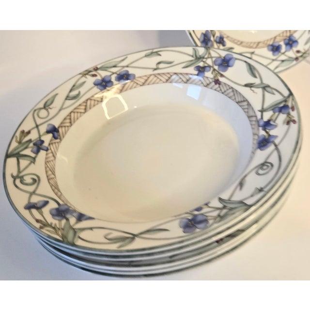 1980s Floral Dansk Bowls- Set of Six For Sale - Image 11 of 12