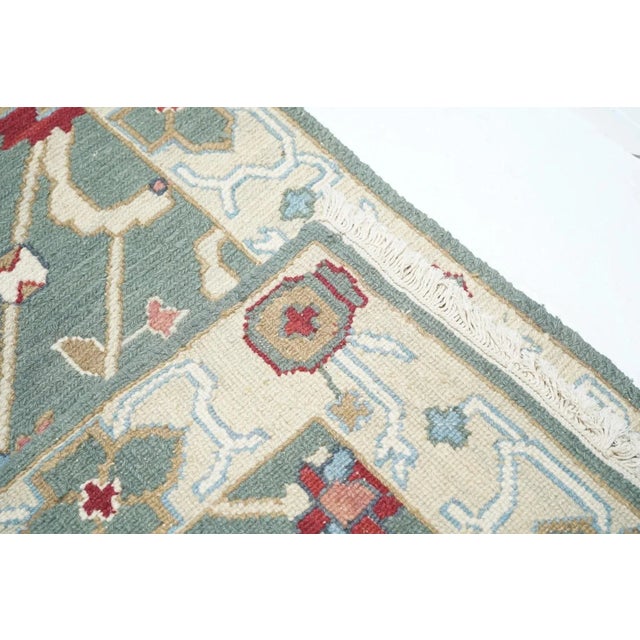 Green Sumak Runner 2'7'' X 10' For Sale - Image 8 of 9