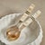 Transitional Matteo Horn Salad Server Set with Bone Handle For Sale - Image 3 of 4