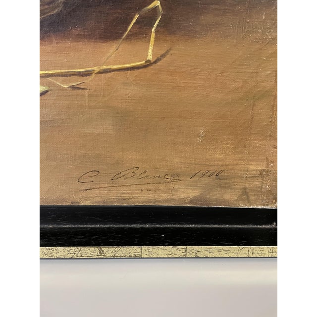 Claude Francois Blanc, Still Life with Brass Objects, 1900, Oil on Canvas For Sale - Image 4 of 6
