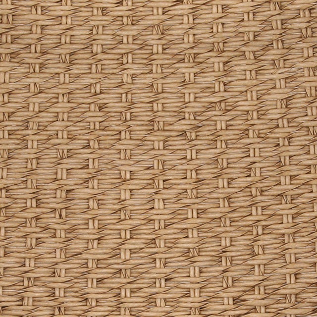 2020s Outdoor Indoor U-Back Woven Seat Mid-Century Coastal Dining Chair For Sale - Image 5 of 14