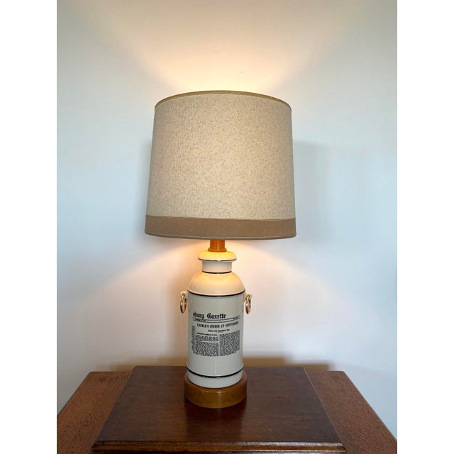Wood 1940s Mid-Century Forslund Gettysburg Address Lamp For Sale - Image 7 of 13
