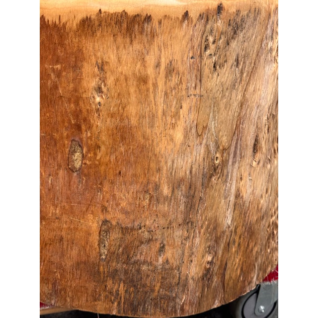 Organic Modern Live Edge Tree Side Table/ Stool For Sale - Image 9 of 12