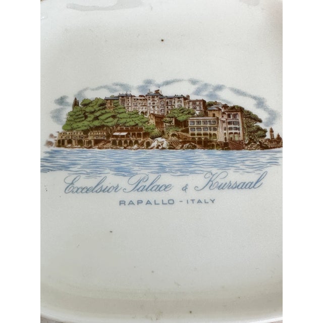 1960's ashtray/catchall from Excelsior Palace & Kursaal Rapallo Italy set on the Chiappadea Cliff on the Portofino Coast....