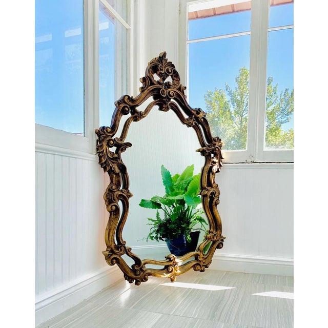 Vintage Baroque / Hollywood Regency Statement Mirror For Sale In Atlanta - Image 6 of 6