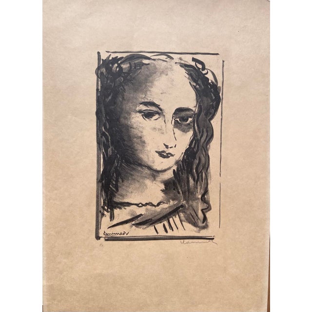 A rare original lithograph from a very small edition numbered 1/3. Maurice de Vlaminck (1876-1958) was a French painter....