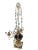 Russian Gilt Bronze Mounted Amethyst and Cut Glass White Marble Girandoles - A Pair For Sale - Image 4 of 8