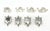 Set of 8 Silver-Tone Snail & Turtle Place Card Holders – Whimsical / Coastal Cottage For Sale In Houston - Image 6 of 10