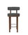 Metal Collector Modern Moca Bar Chair in Safire 9 Fabric and Smoked Oak by Studio Rig For Sale - Image 7 of 7