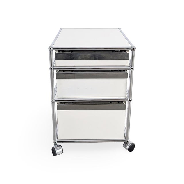 Rolling Container Office Cabinet from USM Haller For Sale - Image 4 of 9