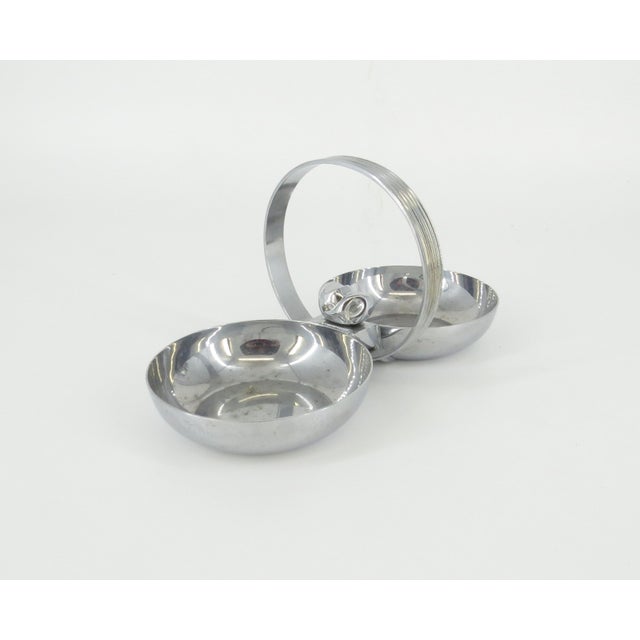 Art Deco Chrome Nut Dish With Handle by Chase For Sale In Madison - Image 6 of 10