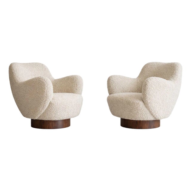 Kagan-Dreyfuss Swivel Chairs, Model 100a, by Vladimir Kagan For Sale