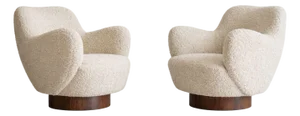Kagan-Dreyfuss Swivel Chairs, Model 100a, by Vladimir Kagan