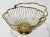 Late 20th Century Late 20th Century Scalloped Edge Brass Handled Serving Basket For Sale - Image 5 of 6