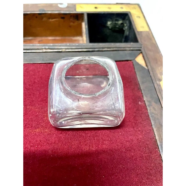 Brown Antique Portable Campaign Writing Desk For Sale - Image 8 of 12