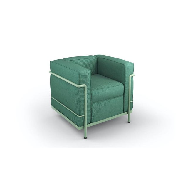 LC2 Poltrona Armchair by Le Corbusier, Jeanneret, Charlotte Perriand for Cassina For Sale - Image 3 of 13