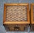 Wood Vintage Rattan Bedside Tables with Drawer, Set of 2 For Sale - Image 7 of 15