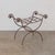 French 1920s French Iron Curule Stool For Sale - Image 3 of 11