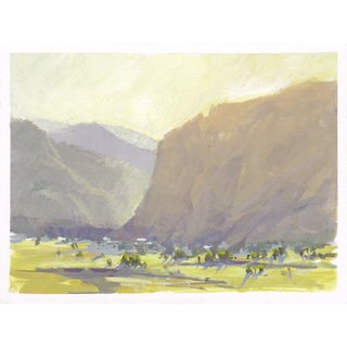 025 - Plein Air-Eldorado Canyon, CO, 4/7/22 by Judd Mercer | Gouache Landscape of Eldorado Canyon For Sale