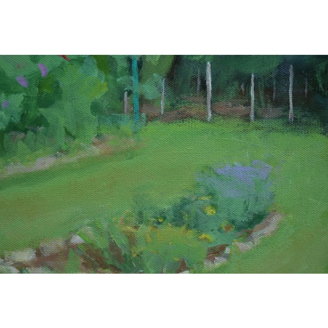 Paint Contemporary Plein Air Painting, the Early Morning Garden, by Stephen Remick, Framed For Sale - Image 7 of 13