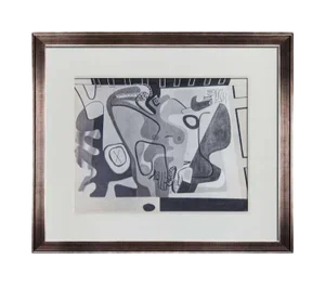 1930s Le Corbusier Lithograph Limited Edition "Deux Figures..."