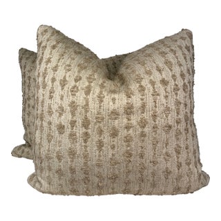Lee Jofa "Serai" in Alibaster 22" Pillows-A Pair For Sale