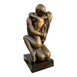 1960's Austin Production "Loving Touch" Signed Brutalist Sculpture.Signed by the Artist.