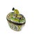 Limoges, France 1980s Limoges France Peint Main Fruit Basket Trinket Box . Hand Painted . Pineapple Finial . Signed Cs For Sale - Image 4 of 13