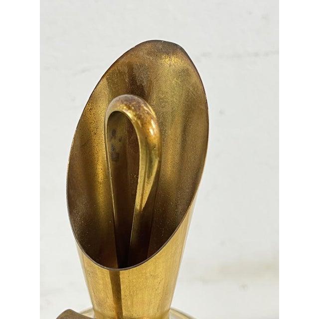 Gold Mid-Century Parchment and Brass Jug attributed to Aldo Tura, 1950s For Sale - Image 8 of 9