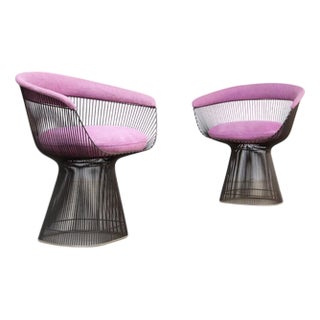 Chairs in Brass by Warren Platner, 1974, Set of 2 For Sale