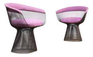Chairs in Brass by Warren Platner, 1974, Set of 2