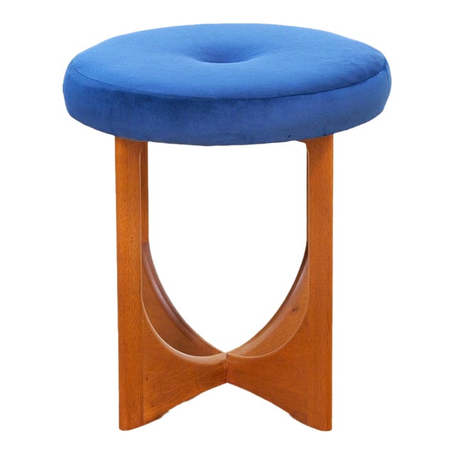 Mid Century Teak Astro Vanity Stool Attributed to G Plan For Sale