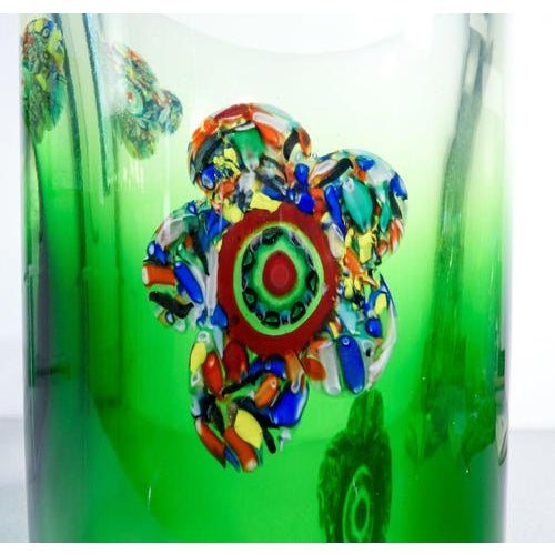 Murano Blown Glass Vase For Sale - Image 14 of 18