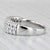 Modern 1.31ctw Diamond Ring 14k White Gold Size 8 Wedding Anniversary Band For Sale - Image 3 of 8