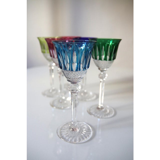 Crystal Tommy Glasses from Saint-Louis, 1930s, Set of 6 For Sale - Image 14 of 18