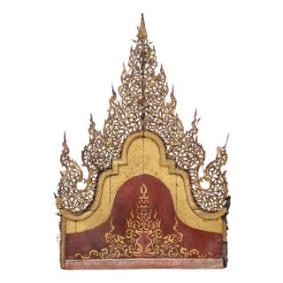 Burmese Artist, Baroque Altar, 1800s, Metal, Wood and Gold For Sale