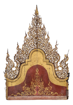 Burmese Artist, Baroque Altar, 1800s, Metal, Wood and Gold