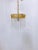 Brass 1960s Italian Brass Upside Down Layered Chandelier For Sale - Image 8 of 8