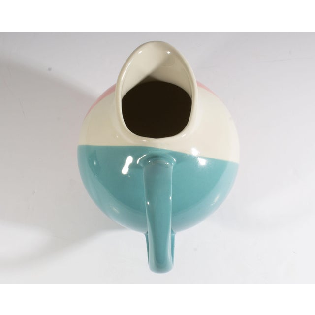 Mid-Century Modern Eva Zeisel Hall China Tri-Tone Pitcher For Sale - Image 3 of 7