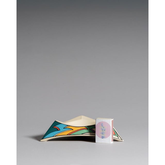 Rosenthal Flash Porcelain Vase Duo and Ashtray by Dorothy Hafner for Rosenthal, 1980s, Set of 3 For Sale - Image 4 of 15
