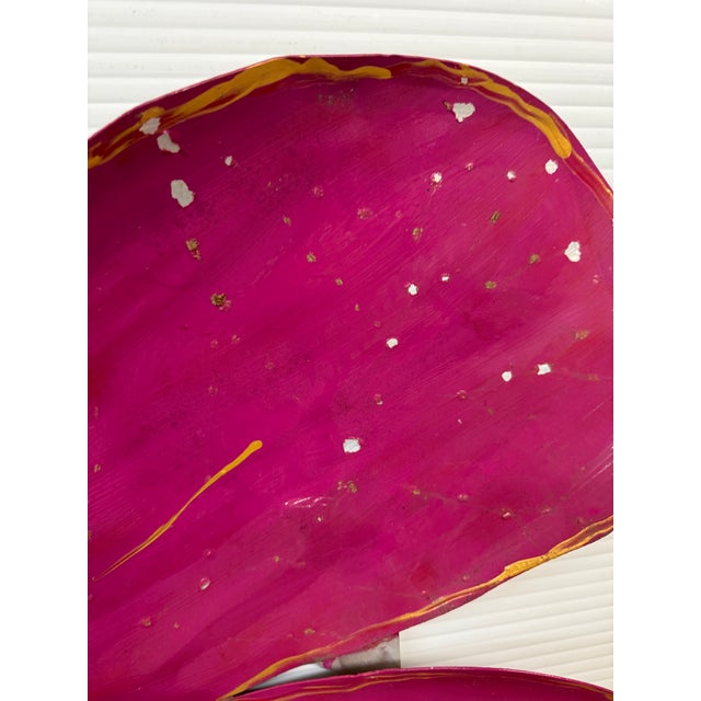 Pat & Andre Juneau Metal Flower Wall Sculpture, Extra Large For Sale - Image 11 of 12