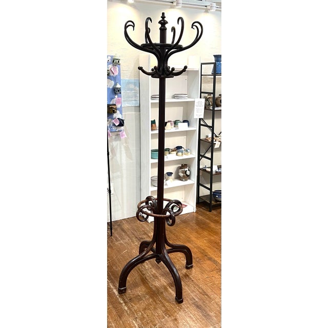 Wood Late 19th Century Bentwood Hall Tree Thonet Style For Sale - Image 7 of 9