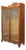 Rj Horner Carved Oak 2-Door Bookcase Unsigned C1920 For Sale