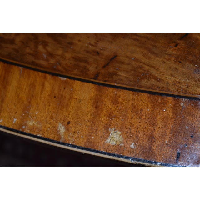 Traditional Oval Topped Tilt Top English Regency Breakfast Table For Sale - Image 3 of 9
