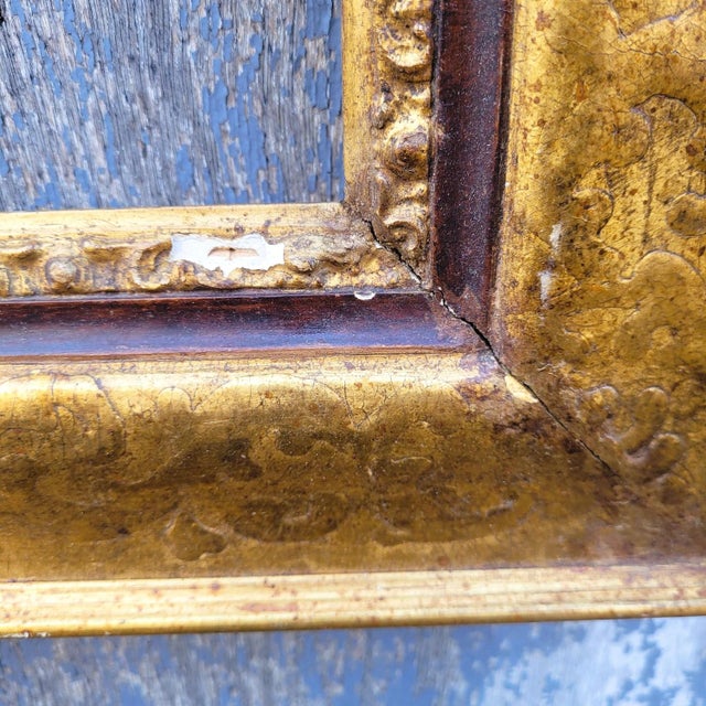 Antique Lacquered Wooden Frame, 1600s For Sale - Image 9 of 15