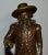 Vintage (1960s) Bronze Figure has a Colonial Style. A Well Dressed Man. Stamped. The Measurements: 5"W x 4"D x 10"H Flat...