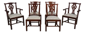 Set of 6 Henkel Harris Cherry Dining Room Chairs