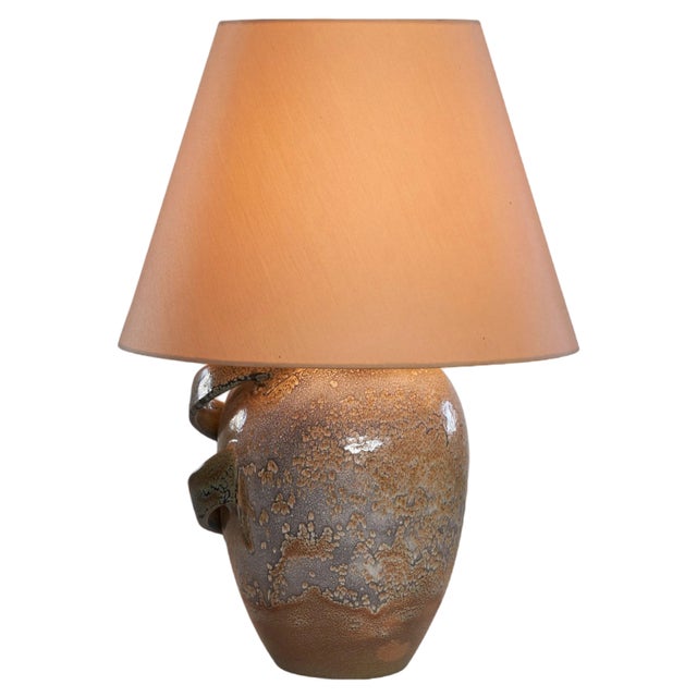 Sculptural Ceramic Table Lamp, 1930s For Sale
