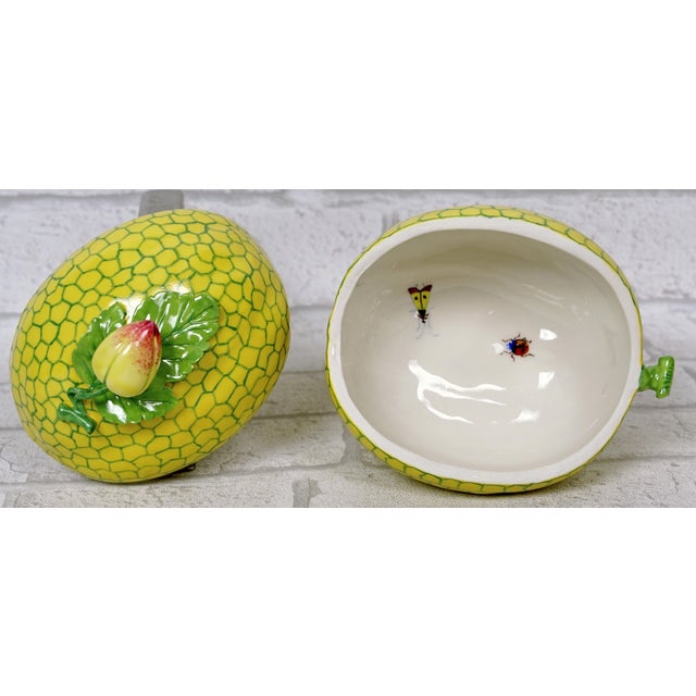 Large Trompe l'Oeil Box "Melon Charentais" - Didier Gardillou For Sale - Image 6 of 9